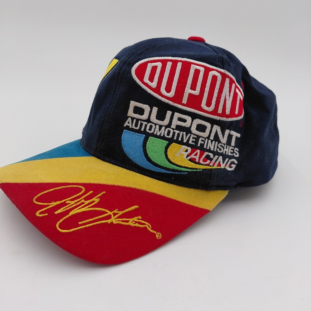 Vtg 90s Chase Authentics Jeff Gordon #24 NASCAR Snapback DuPont Racing Fan